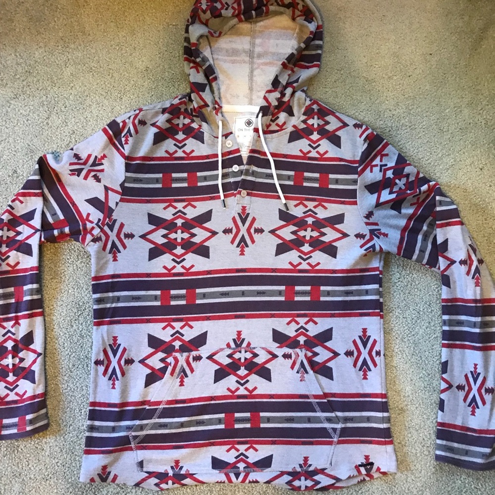 PacSun tribal print hoodie
